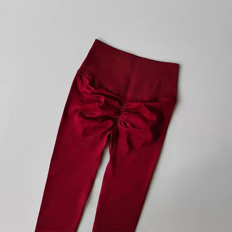 Seamless High Waist Yoga Leggings Women – Scrunch Butt Push Up Gym Pants
