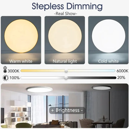 Smart LED Ceiling Light Dimmable | App & Remote Control