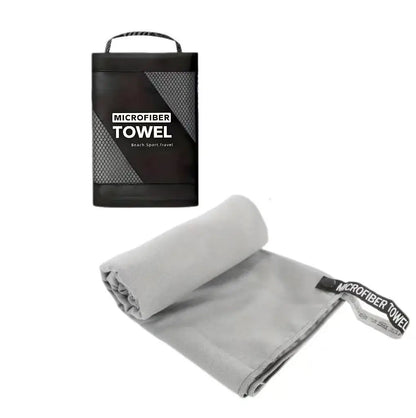 Microfiber Sports Towel with Carry Case – Quick Dry for Beach, Gym & Travel