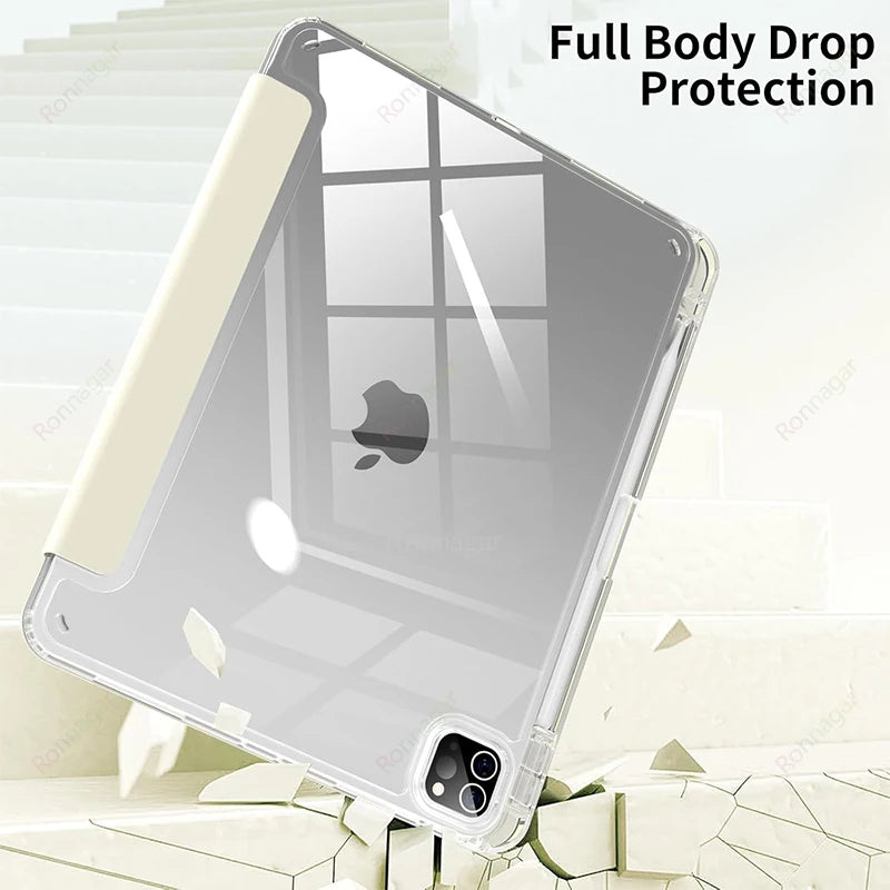 iPad Case with Pencil Holder – Smart Folio Cover