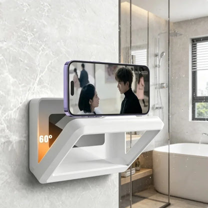 Waterproof Shower Phone Holder – No-Drill Wall Mount, Anti-Fog Touch Screen