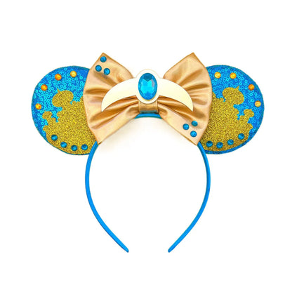 Mouse Ears Headband with Sequins & Bow – Kids & Adults
