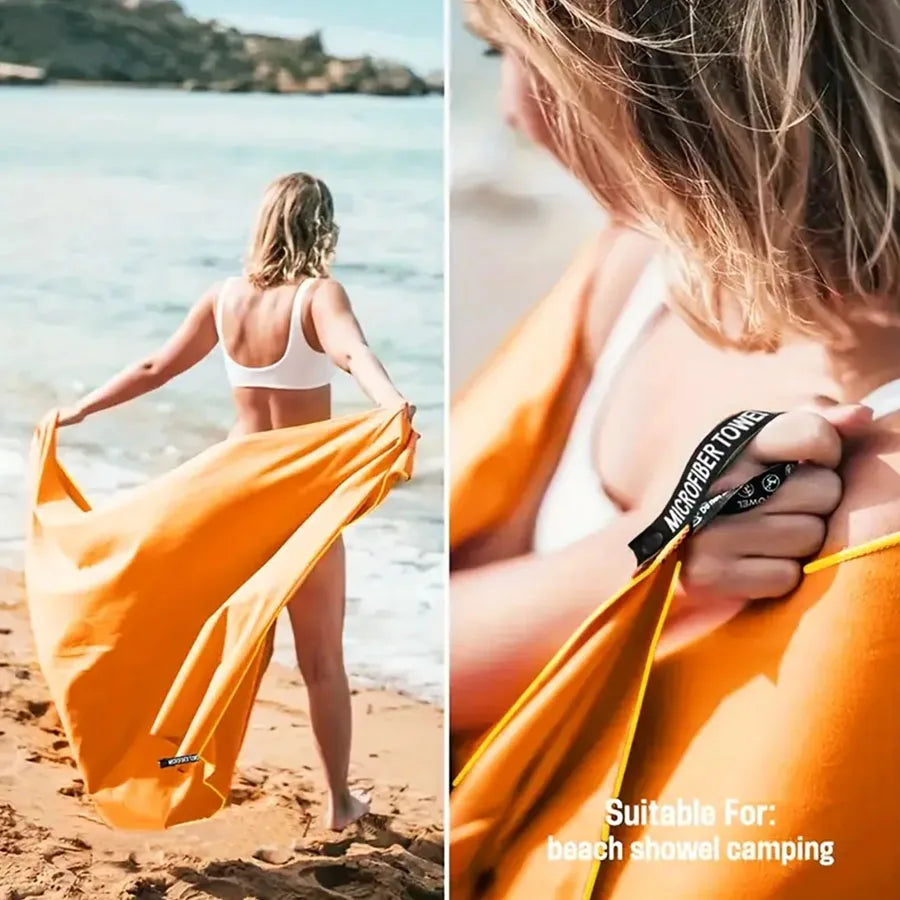 Outdoor Sports Microfiber Towel – Quick-Dry & Super Absorbent