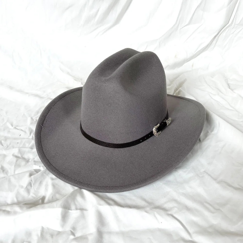 Cowboy Hat – Unisex Vintage Western Wide Brim Hat