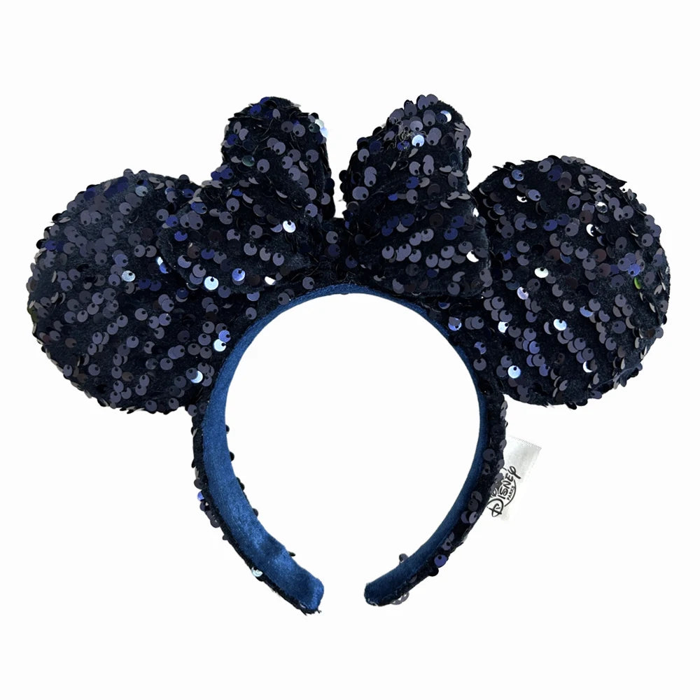 Mickey Minnie Mouse Ear Headband – Disney Sequin & Bow Styles for Adults & Kids