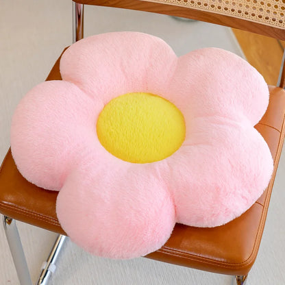 Flower Shape Plush Floor Cushion – Soft Seat Pad