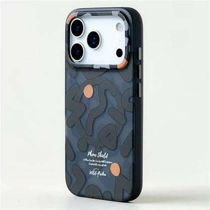 Trendy Graffiti Pattern for Magsafe Wireless Charge iPhone Case