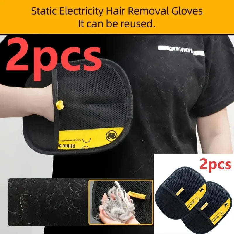 Pet Grooming Glove – Large Hair Removal Mitt for Cats & Dogs
