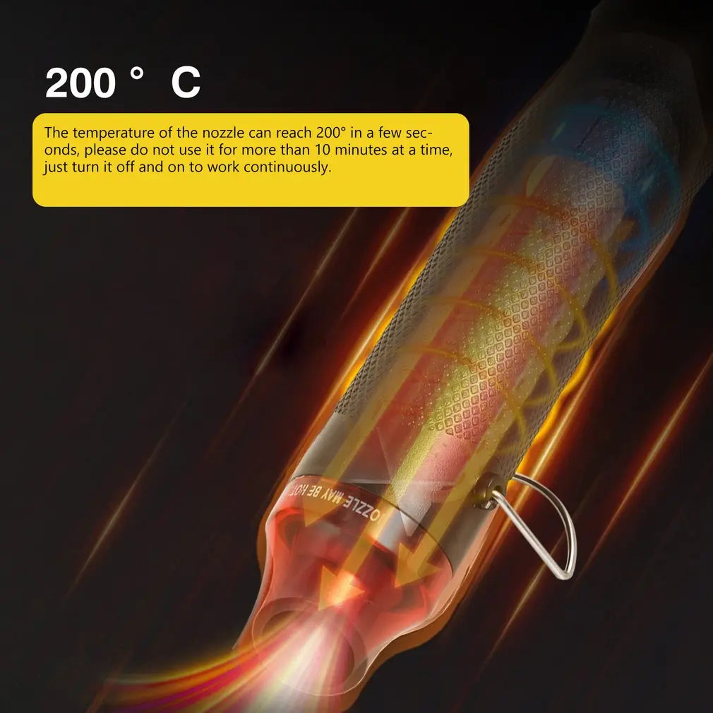 Mini Heat Gun Electric DIY Tool for Shrink Wrap & Crafts