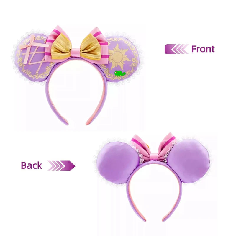 Disney Minnie Mouse Ears Headband – Sequin Bow Princess & Villain Styles