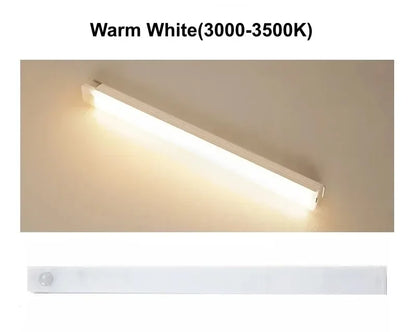 PIR Motion Sensor LED Light Bar – Rechargeable USB Cabinet Light