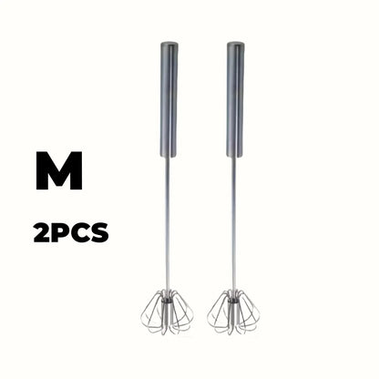 Semi-Automatic Egg Beater – Stainless Steel Hand Whisk