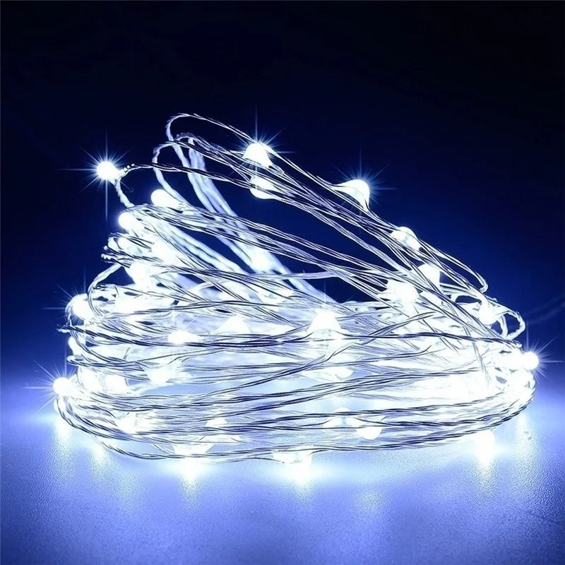LED Fairy String Lights – Waterproof Copper Wire for Christmas, Wedding & Party