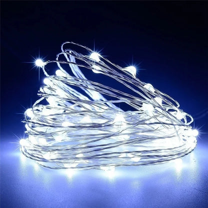 LED Fairy String Lights – Waterproof Copper Wire for Christmas, Wedding & Party