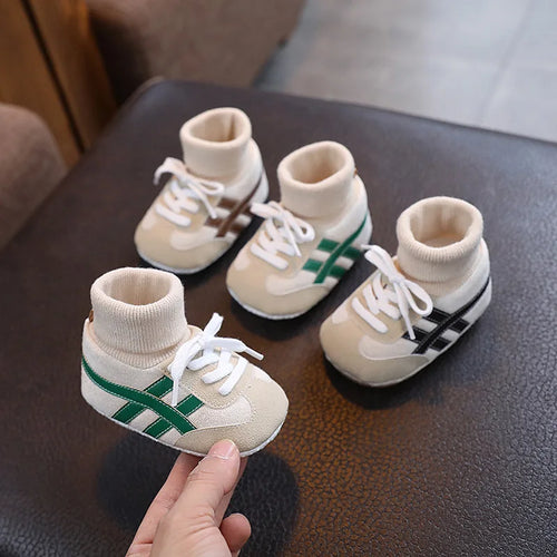 Baby Sock Sneakers Anti-Slip Soft Sole High-Top Shoes