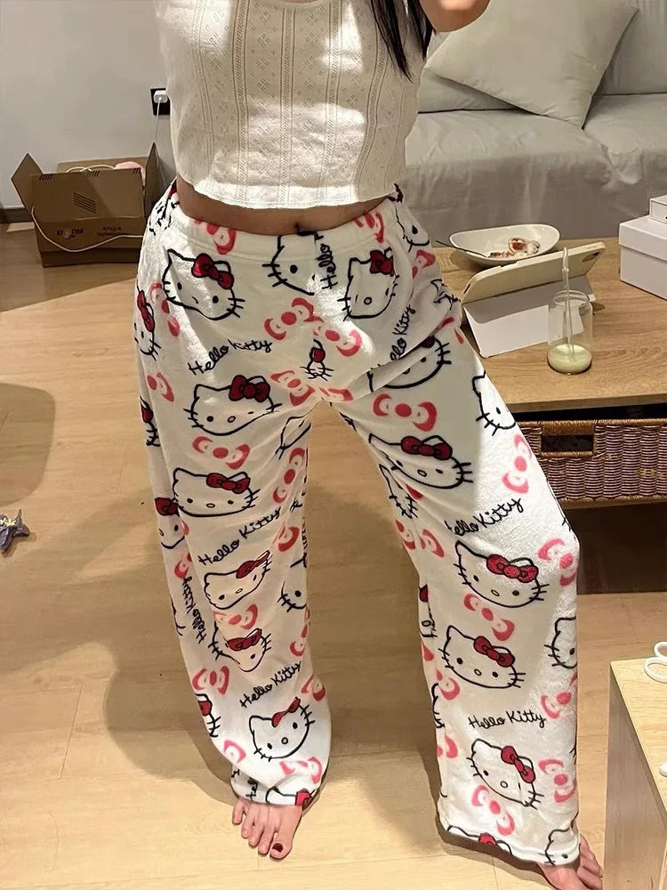 Women's Hello Kitty Flannel Pajama Pants