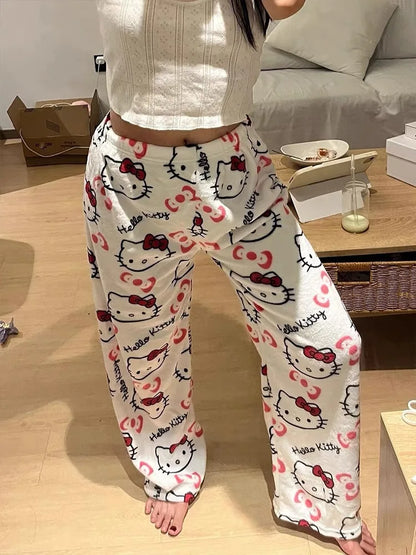 Women's Hello Kitty Flannel Pajama Pants