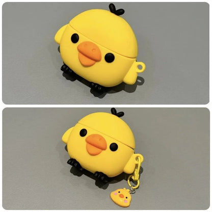 Cute Yellow Chick AirPods Case – Soft Silicone Protective Cover