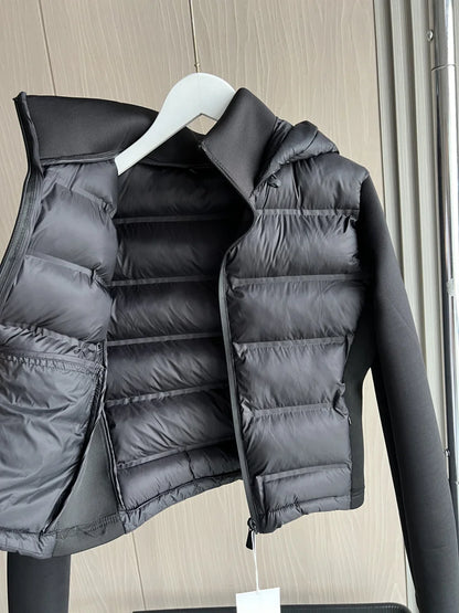 Women's Lightweight Hooded Down Jacket – Warm Winter Coat