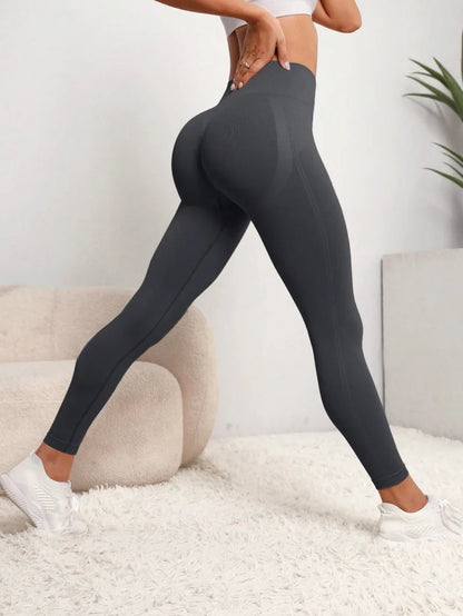 Women's Seamless High-Waist Butt Lifting Yoga Leggings