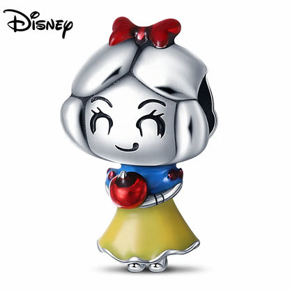 Disney S925 Silver Princess Charm Bead – Fits Pandora Bracelet & Necklace