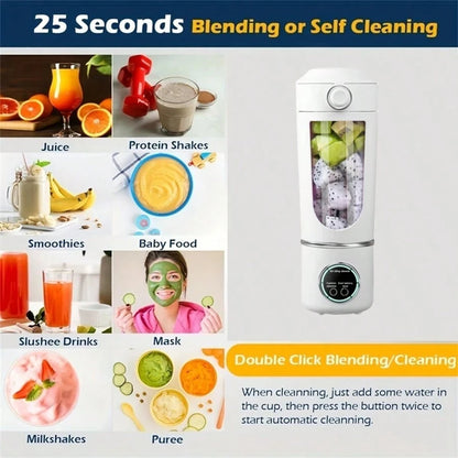 Portable Personal Blender – 700ml 12-Blade Smoothie Maker