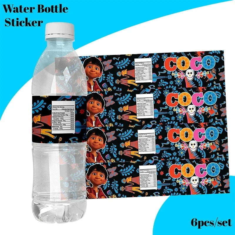 Coco Theme Birthday Party Supplies Tableware & Decorations Set