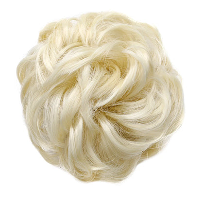 Messy Bun Hair Piece – Synthetic Chignon Donut Updo with Elastic Band