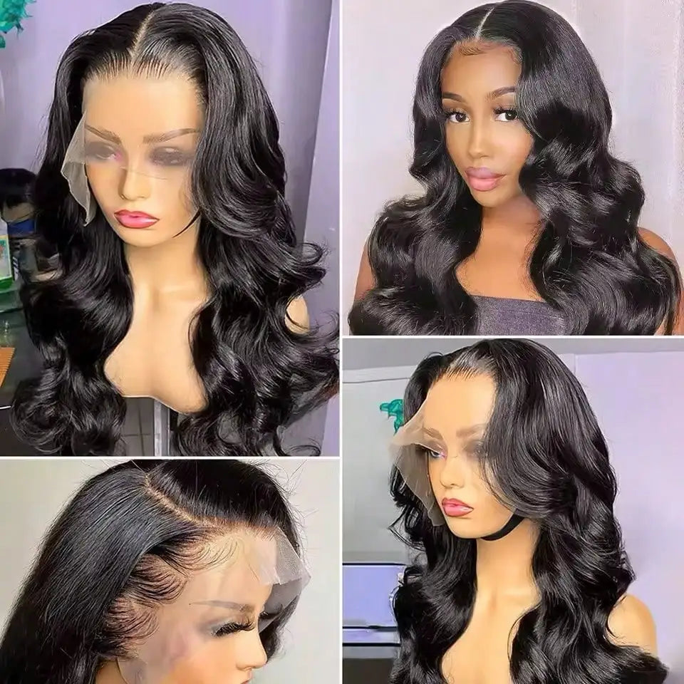 Body Wave Human Hair Lace Front Wig 13x4 HD Lace 4x4 Closure 18-40 Inch