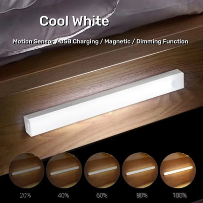 LED Motion Sensor Cabinet Light – USB Rechargeable, 3 Colors