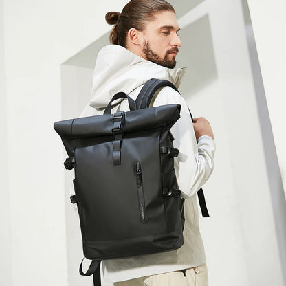 Expandable Travel Backpack – Large Capacity Waterproof 15.6" Laptop Bag for Men