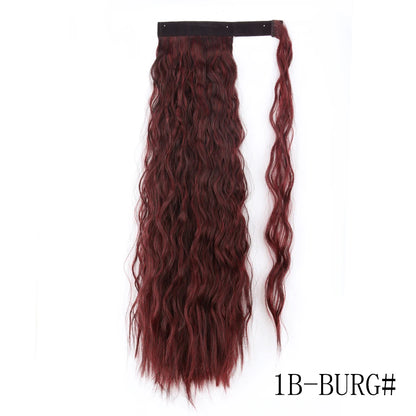 Wrap Around Ponytail Extension Synthetic Straight Hair 22-34 Inch