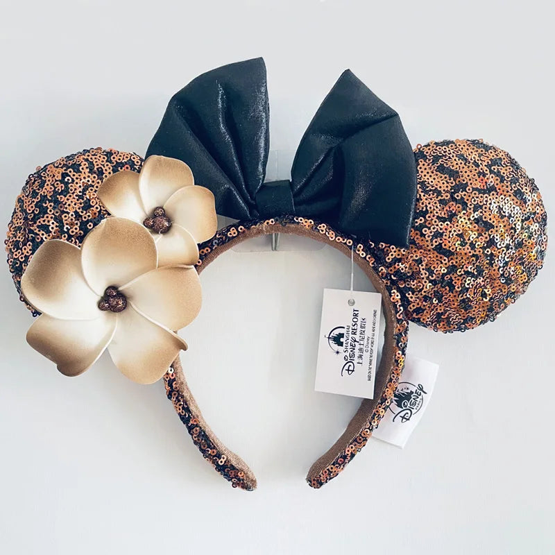 Disney Minnie Mouse Ears Headband – Plush Bow for Adults & Kids