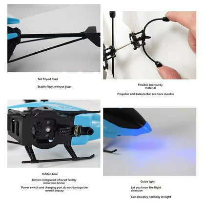 RC Mini Helicopter Toy – Rechargeable Remote Control Aircraft for Kids