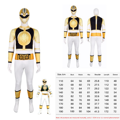 Power Rangers Cosplay Costume – Kids Superhero Bodysuit Sizes 110–190