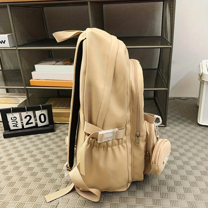 Large Capacity School Backpack with Coin Purse