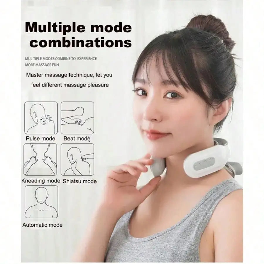 Smart Neck & Shoulder Massager – USB Rechargeable Portable