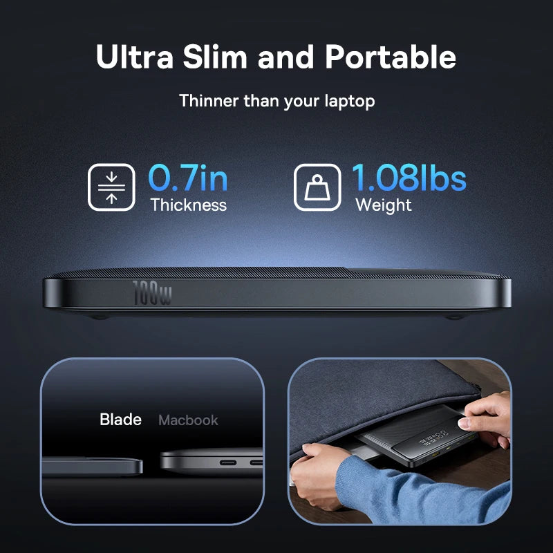 Baseus 100W Power Bank 20000mAh PD Fast Charging for Laptops & MacBook