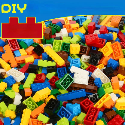 Bulk Building Blocks Set – 300, 500 or 1000 Pieces DIY Creative Bricks
