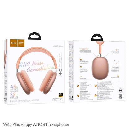 W65 Plus ANC Wireless Over Ear Headphones
