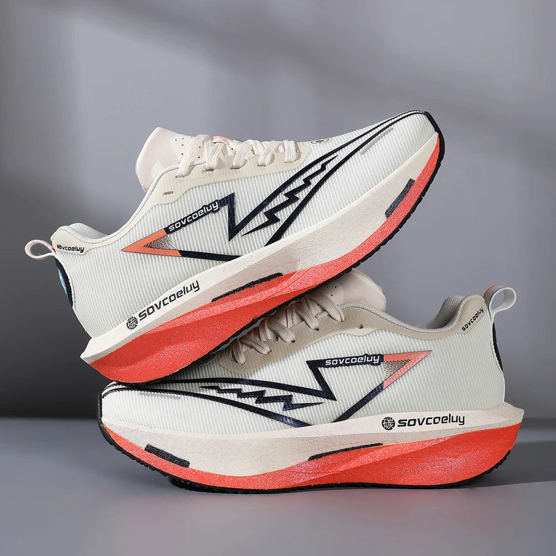 Carbon Plate Running Shoes - Non-Slip Shock-Absorbing Sports Sneakers