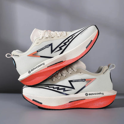 Carbon Plate Running Shoes - Non-Slip Shock-Absorbing Sports Sneakers
