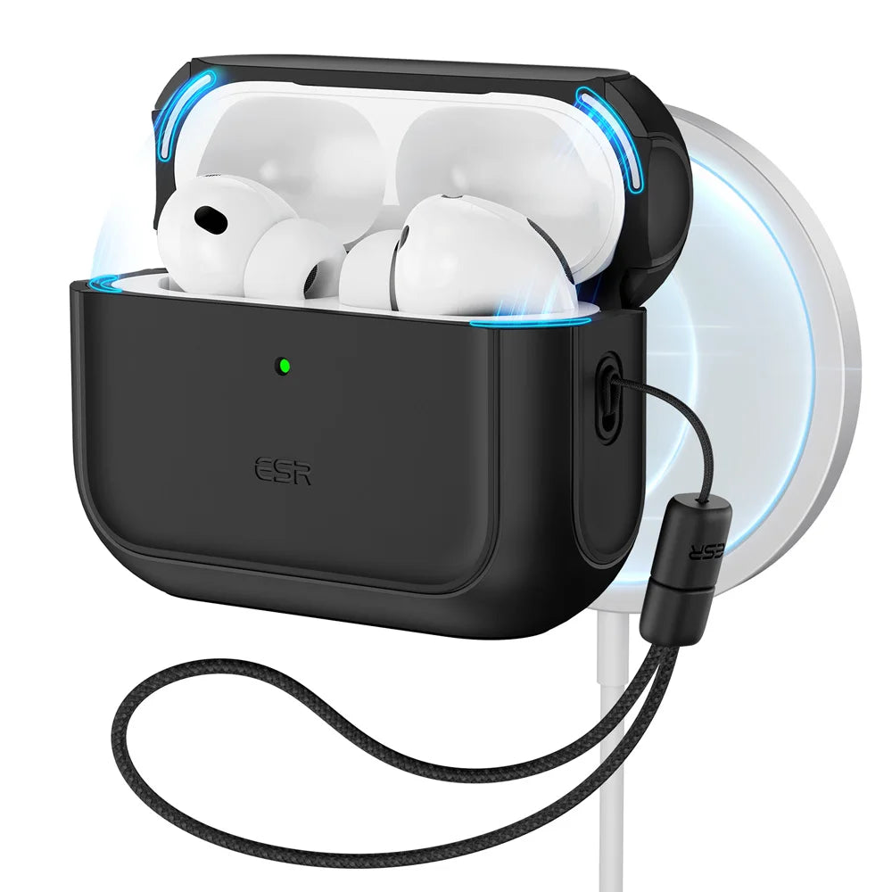 ESR AirPods Pro Case – Heavy-Duty Drop Protection with Carabiner Clip