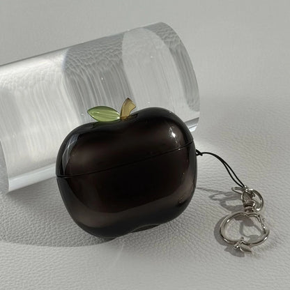 Apple Shape AirPods Case with Charm Lanyard – Drop-Proof TPU