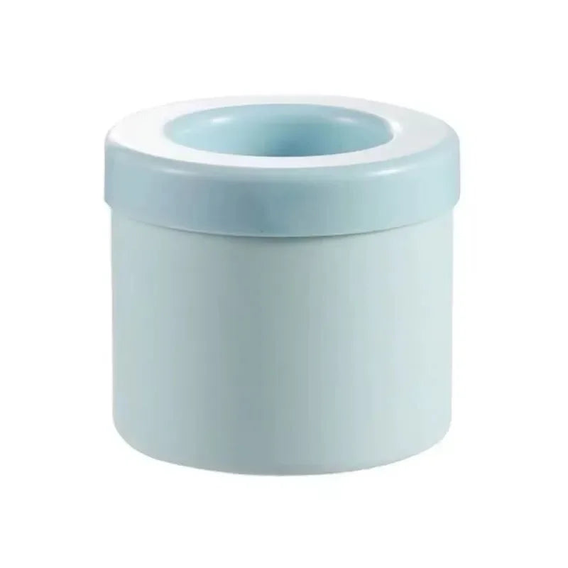 Silicone Ice Cube Mold Round Cylinder with Ice Bucket