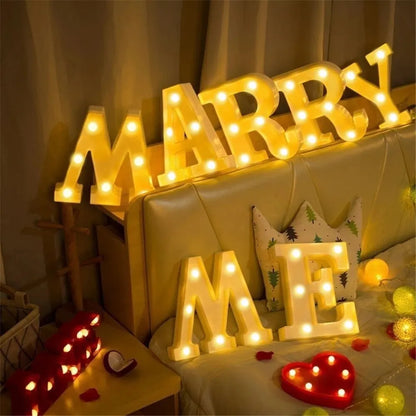 LED Marquee Letter & Number Lights Night Light Home Decor