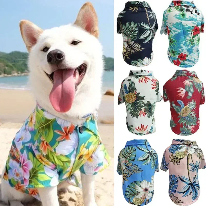 Hawaiian Dog Shirt – Tropical Beach Shirt for Small & Medium Dogs