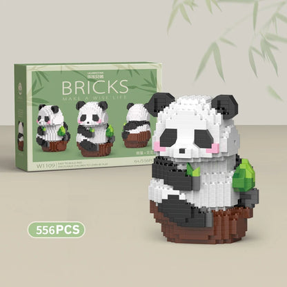 Panda Mini Building Blocks Set – Cute DIY Animal Brick Toy