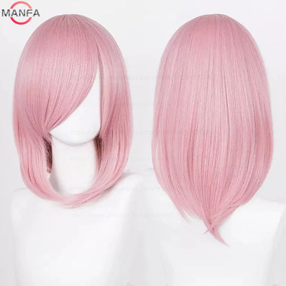 Anime Cosplay Bob Wig with Bangs – 40cm Heat Resistant, 54 Colors