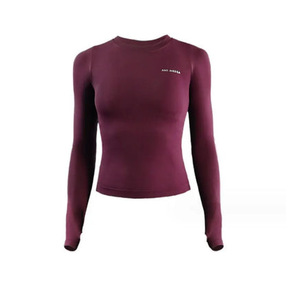 Women's Long Sleeve Yoga Top – Quick Dry Workout Shirt